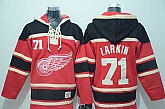 Detroit Red Wings #71 Dylan Larkin Red Stitched Hoodie,baseball caps,new era cap wholesale,wholesale hats
